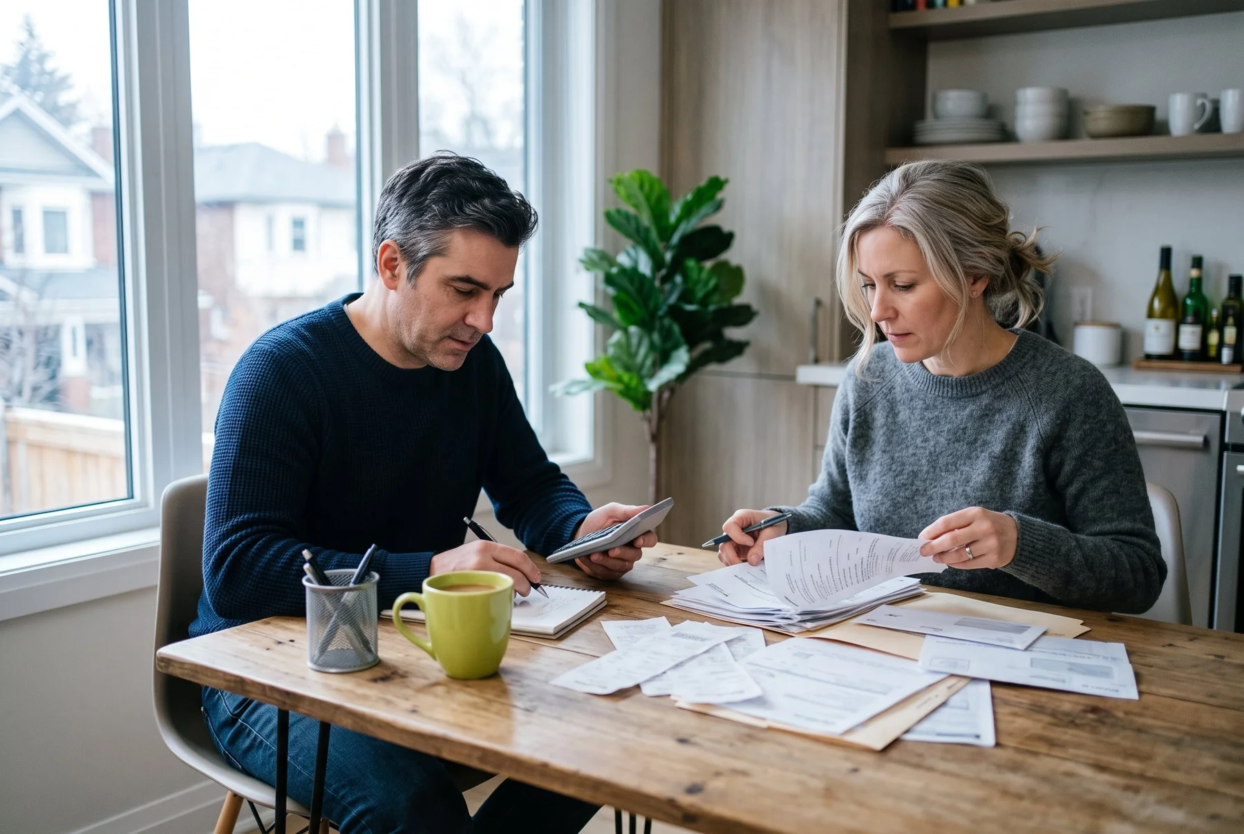 A household planning its finances