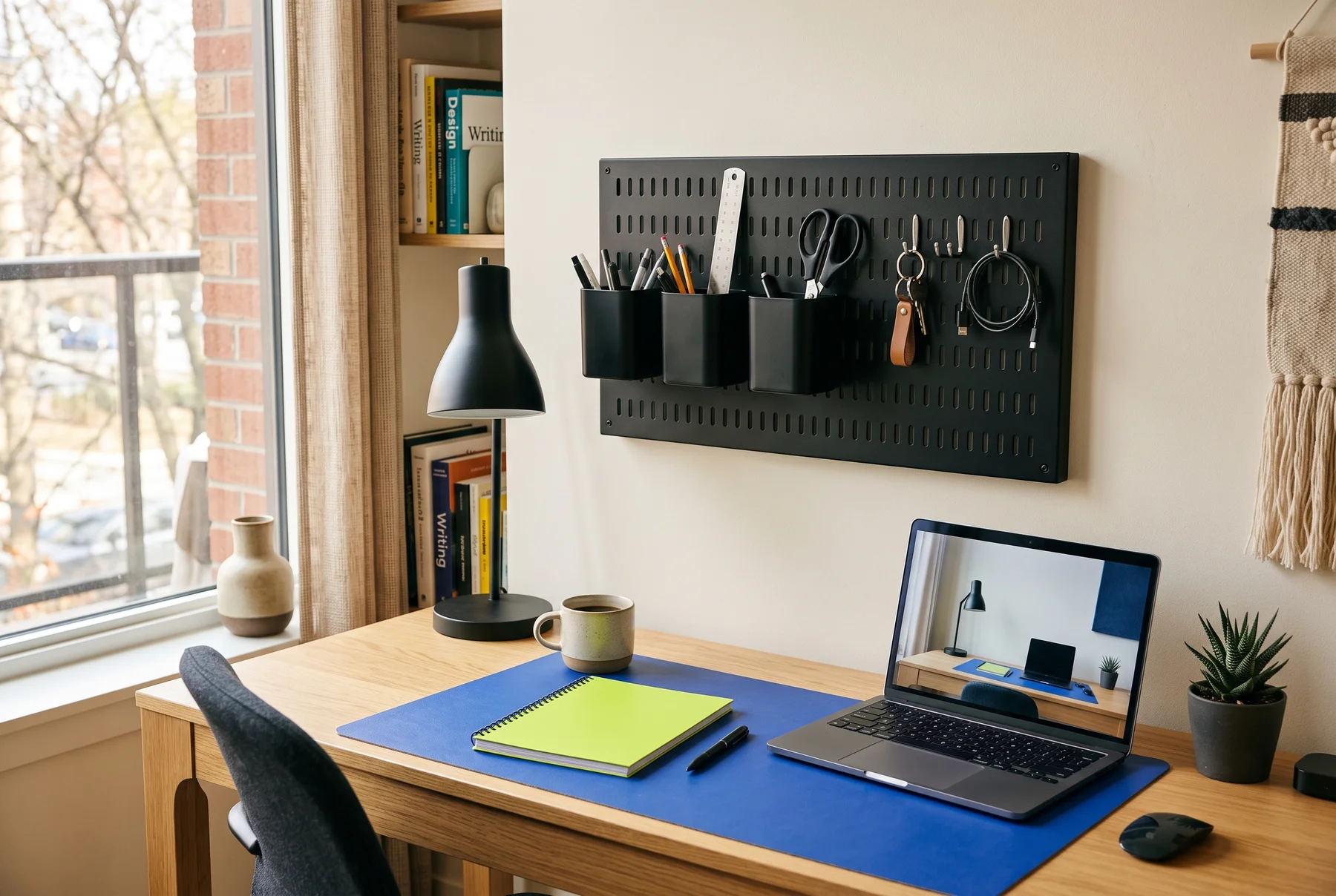 A practical storage arrangement in a compact home